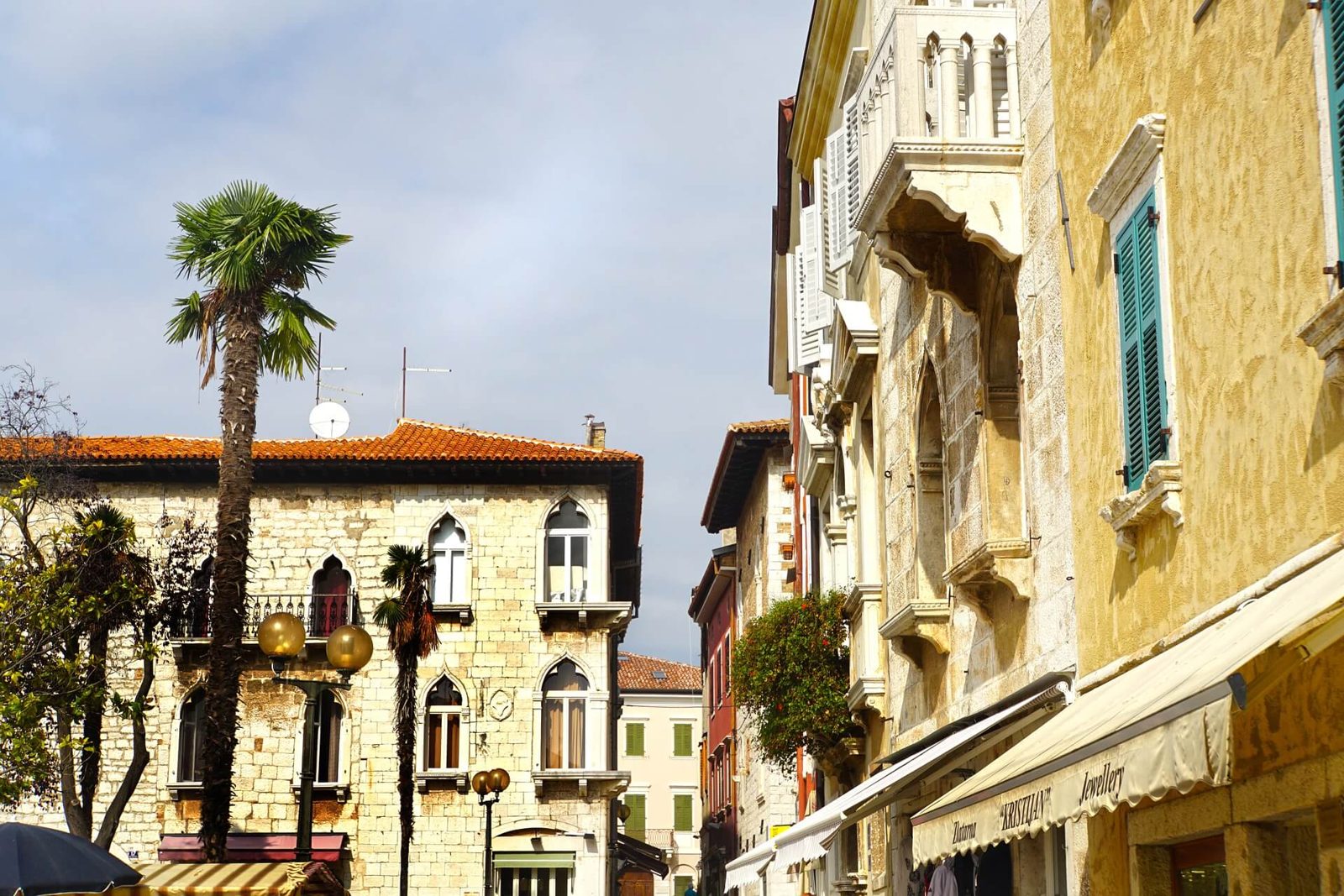 A street in the old town of Poreč